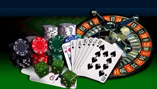 jeux de casino roulette cartes dés jetons